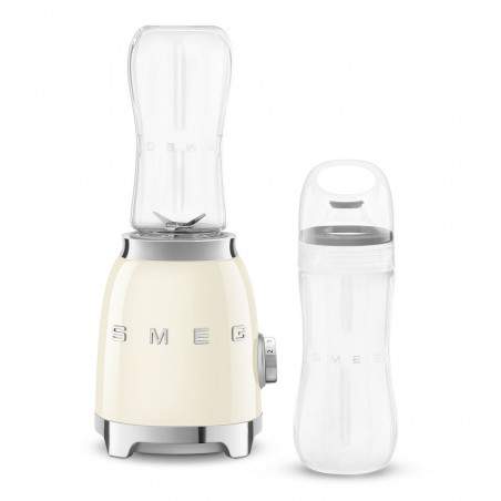 Smeg PBF01CREU turmixgép, 300 W, 2×600 ml, 20 000–24 000 fordulat/perc, csúszásgátló talp, BPA-mentes, rozsdamentes acél, krém