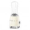 Блендер Smeg PBF01CREU, 300W, 2x 600 мл, 20000-24000 об/мин, Противоплъзгаща основа, Без BPA, Неръждаема стомана, Крема
