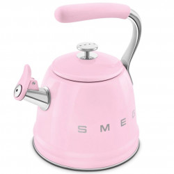 Smeg WKF01PK sípoló vízforraló, 2,3 l, indukciós, hőálló fogantyú, acél, rózsaszín