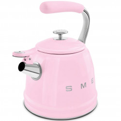 Smeg WKF01PK sípoló vízforraló, 2,3 l, indukciós, hőálló fogantyú, acél, rózsaszín