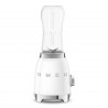 Μπλέντερ Smeg PBF01WHEU, 300 W, 2x 600 ml, 20.000-24.000 στροφές/λεπτό, Αντιολισθητική βάση, χωρίς BPA, Ανοξείδωτο ατσάλι, Λευκό
