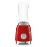 Blender Smeg PBF01RDEU, 300 W, 2 x 600 ml, 20 000–24 000 rpm, bază antiderapantă, fără BPA, oțel inoxidabil, roșu