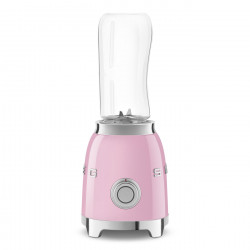 Smeg PBF01PKEU Blender, 300W, 2 x 600 mL, 20,000–24,000 rpm, Non-slip base, BPA-free, Stainless steel, Pink