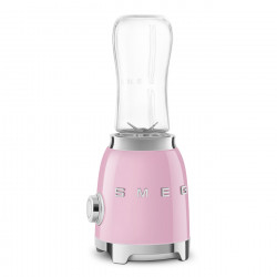 Smeg PBF01PKEU Blender, 300W, 2 x 600 mL, 20,000–24,000 rpm, Non-slip base, BPA-free, Stainless steel, Pink