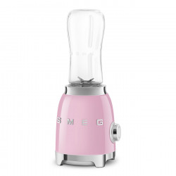 Μπλέντερ Smeg PBF01PKEU, 300 W, 2x 600 ml, 20.000-24.000 στροφές/λεπτό, Αντιολισθητική βάση, χωρίς BPA, Ανοξείδωτο ατσάλι, Ροζ