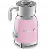 Aparat pentru spumarea laptelui Smeg MFF11PKEU, 500 W, 600 ml, 8 programe, cană detașabilă, oprire automată, roz