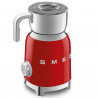 Уред за разпенване на мляко Smeg MFF11RDEU, 500 W, 600 мл, 8 програми, Подвижна кана, Автоматично изключване, Червен
