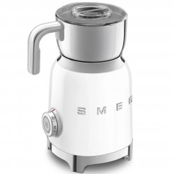 Уред за разпенване на мляко Smeg MFF11WHEU, 500 W, 600 мл, 8 програми, Подвижна кана, Автоматично изключване, Бял
