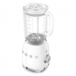 Μπλέντερ Smeg BLF03WHEU, 800 W, 1,5 λίτρα, 18.000 στροφές/λεπτό, 4 προγράμματα, 4 ταχύτητες + λειτουργία Pulse, ανοξείδωτο ατσάλι, λευκό