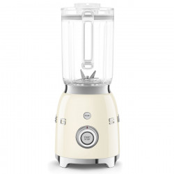 Smeg BLF03CREU Blender, 800W, 1.5 L, 18,000 rpm, 4 programs, 4 speeds + Pulse, Stainless Steel, Cream