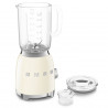Smeg BLF03CREU Blender, 800W, 1.5 L, 18,000 rpm, 4 programs, 4 speeds + Pulse, Stainless Steel, Cream