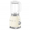 Blender Smeg BLF03CREU, 800 W, 1,5 l, 18 000 rpm, 4 programe, 4 viteze + funcție „Puls”, oțel inoxidabil, culoare crem
