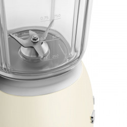 Smeg BLF03CREU Blender, 800W, 1.5 L, 18,000 rpm, 4 programs, 4 speeds + Pulse, Stainless Steel, Cream