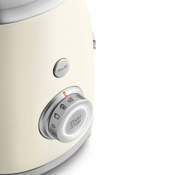 Smeg BLF03CREU Blender, 800W, 1.5 L, 18,000 rpm, 4 programs, 4 speeds + Pulse, Stainless Steel, Cream