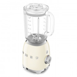 Smeg BLF03CREU Blender, 800W, 1.5 L, 18,000 rpm, 4 programs, 4 speeds + Pulse, Stainless Steel, Cream