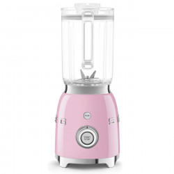 Blender Smeg BLF03PKEU, 800 W, 1,5 l, 18 000 rpm, 4 programe, 4 viteze + funcție „Puls”, oțel inoxidabil, roz