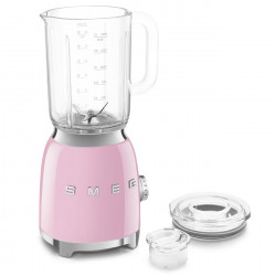Μπλέντερ Smeg BLF03PKEU, 800 W, 1,5 λίτρα, 18.000 στροφές/λεπτό, 4 προγράμματα, 4 ταχύτητες + λειτουργία Pulse, ανοξείδωτο ατσάλι, ροζ