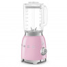 Blender Smeg BLF03PKEU, 800 W, 1,5 l, 18 000 rpm, 4 programe, 4 viteze + funcție „Puls”, oțel inoxidabil, roz