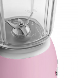 Блендер Smeg BLF03PKEU, 800W, 1.5 л, 18000 об/мин, 4 програми, 4 скорости + Пулс, Неръждаема стомана, Розов