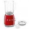 Smeg BLF03RDEU Blender, 800W, 1.5 L, 18,000 rpm, 4 programs, 4 speeds + Pulse, Stainless Steel, Red