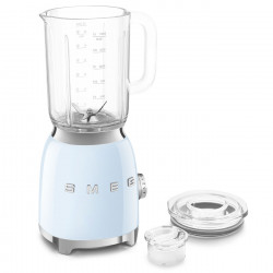Блендер Smeg BLF03PBEU, 800W, 1.5 л, 18000 об/мин, 4 програми, 4 скорости + Пулс, Неръждаема стомана, Пастелно син
