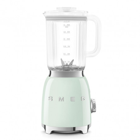 Блендер Smeg BLF03PGEU, 800W, 1.5 л, 18000 об/мин, 4 програми, 4 скорости + Пулс, Неръждаема стомана, Пастелно зелен
