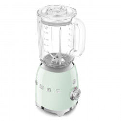 Блендер Smeg BLF03PGEU, 800W, 1.5 л, 18000 об/мин, 4 програми, 4 скорости + Пулс, Неръждаема стомана, Пастелно зелен