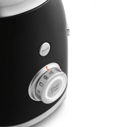 Smeg BLF03BLEU Blender, 800 W, 1.5 L, 18,000 rpm, 4 programs, 4 speeds + Pulse, Stainless Steel, Black