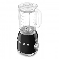 Smeg BLF03BLEU Blender, 800 W, 1.5 L, 18,000 rpm, 4 programs, 4 speeds + Pulse, Stainless Steel, Black