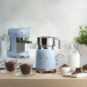 Aparat pentru spumarea laptelui Smeg MFF11PBEU, 500 W, 600 ml, 8 programe, cană detașabilă, oprire automată, albastru pastel