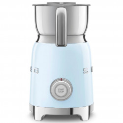 Aparat pentru spumarea laptelui Smeg MFF11PBEU, 500 W, 600 ml, 8 programe, cană detașabilă, oprire automată, albastru pastel