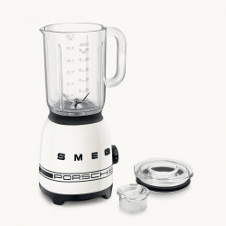 Μπλέντερ Smeg Porsche BLF03PCWEU, 800 W, 1,5 λ, 18.000 σ.α.λ., 4 προγράμματα, 4 ταχύτητες + λειτουργία Pulse, ανοξείδωτο ατσάλι, λευκό