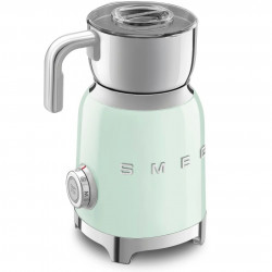 Aparat pentru spumarea laptelui Smeg MFF11PGEU, 500 W, 600 ml, 8 programe, cană detașabilă, oprire automată, verde pastel