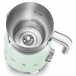 Smeg MFF11PGEU tejhabosító, 500 W, 600 ml, 8 program, kivehető kancsó, automatikus kikapcsolás, pasztellzöld