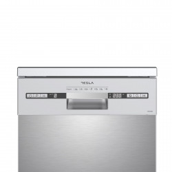 Mașină de spălat vase Tesla WD462MX, 10 seturi, 7 programe, Clasa E, Pornire amânată, Încărcare parțială, 45 cm, oțel inoxidabil