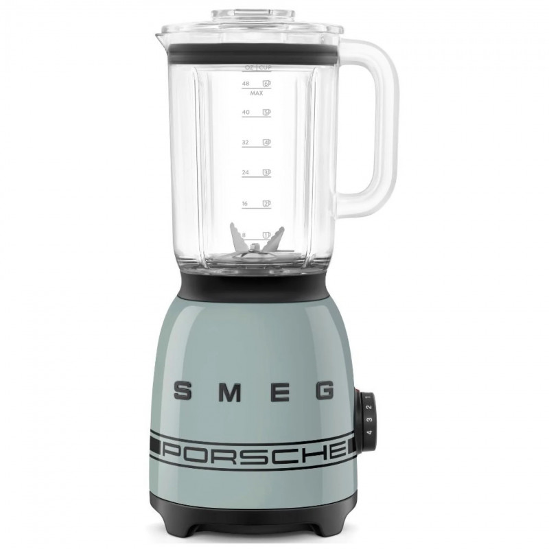 Smeg Porsche BLF03PSGEU Blender, 800 W, 1.5 L, 18,000 rpm, 4 programs, 4 speeds + Pulse, Stainless Steel, Green