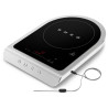 Plită cu inducție portabilă Smeg PIC01WHMEU, 2100 W, sticlă ceramică, alb mat