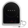 Φορητή επαγωγική εστία Smeg PIC01WHMEU, 2100 W, κεραμικό γυαλί, λευκό ματ