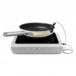 Преносим индукционен котлон Smeg PIC01EGMEU, 2100 W, Керамично стъкло, Таймер, LED дисплей, Изумрудено зелено