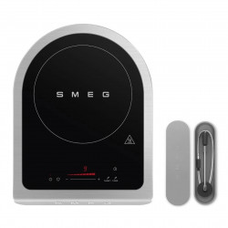 Преносим индукционен котлон Smeg PIC01EGMEU, 2100 W, Керамично стъкло, Таймер, LED дисплей, Изумрудено зелено