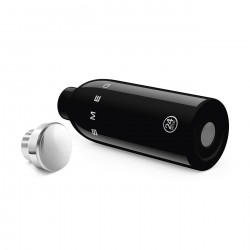 SMEG Clima 50's Style WBF01BL Insulated Bottle, 500 ml, Airtight Seal, Double-Walled, 18/8 Stainless Steel, Black