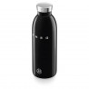 Θερμός SMEG Clima 50's Style WBF01BL, 500 ml, Ερμητικό κλείσιμο, Διπλοτοιχωτός, Ανοξείδωτο ατσάλι 18/8, Μαύρος