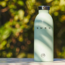 Θερμός SMEG Clima 50's Style WBF01PG, 500 ml, Ερμητικό κλείσιμο, Διπλοτοιχωτός, Ανοξείδωτο ατσάλι 18/8, Πράσινος