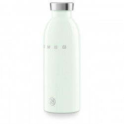 SMEG Clima 50's Style WBF01PG Insulated Bottle, 500 ml, Airtight Seal, Double-Walled, 18/8 Stainless Steel, Green