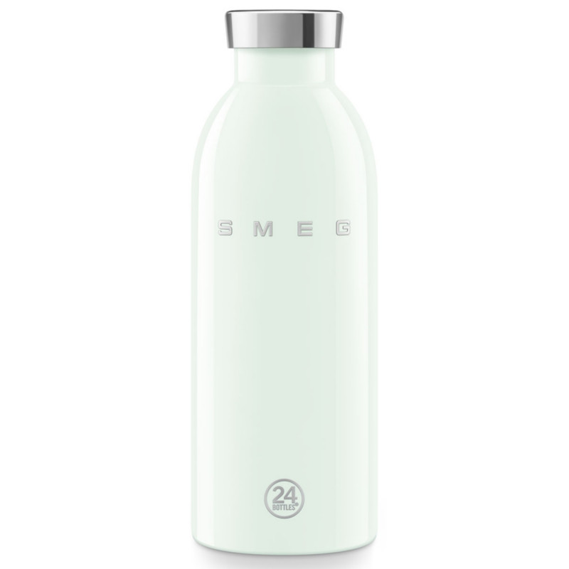 Θερμός SMEG Clima 50's Style WBF01PG, 500 ml, Ερμητικό κλείσιμο, Διπλοτοιχωτός, Ανοξείδωτο ατσάλι 18/8, Πράσινος