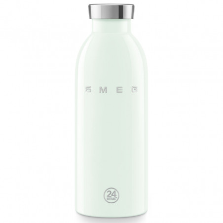 SMEG Clima 50's Style WBF01PG Insulated Bottle, 500 ml, Airtight Seal, Double-Walled, 18/8 Stainless Steel, Green