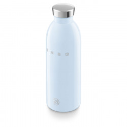 SMEG Clima 50's Style WBF01PB Insulated Bottle, 500 ml, Airtight Seal, Double-Walled, 18/8 Stainless Steel, Blue