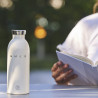 SMEG Clima 50's Style WBF01CR Insulated Bottle, 500 ml, Airtight Seal, Double-Walled, 18/8 Stainless Steel, Cream