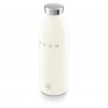 Термо бутилка SMEG Clima 50's Style WBF01CR, 500 мл, Херметично затваряне, Двустенна, Неръждаема стомана 18/8, Крем