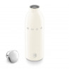 Θερμός SMEG Clima 50's Style WBF01CR, 500 ml, Αεροστεγές κλείσιμο, Διπλό τοίχωμα, Ανοξείδωτο ατσάλι 18/8, Κρεμ